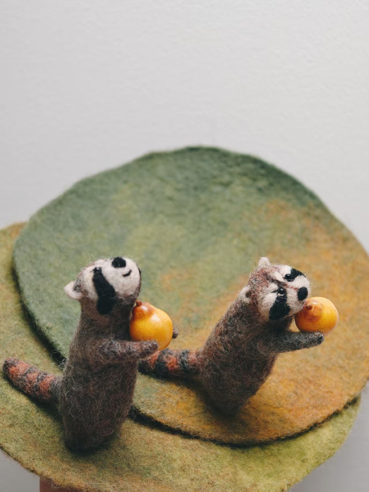 Felt Raccoon Coaster
