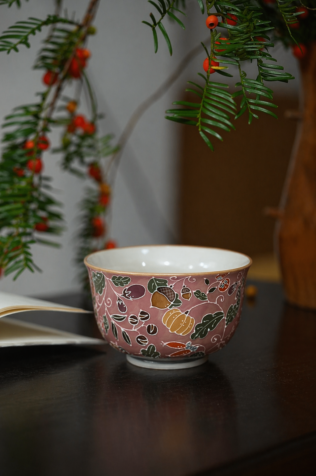 Floral Vine Series Bowl - Fruits And Vegetables