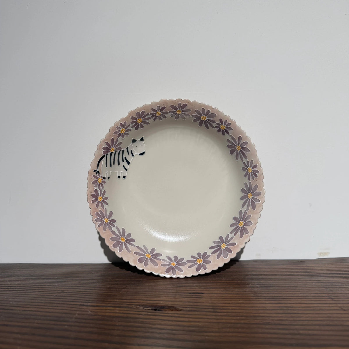 Zebra Daisy Plate