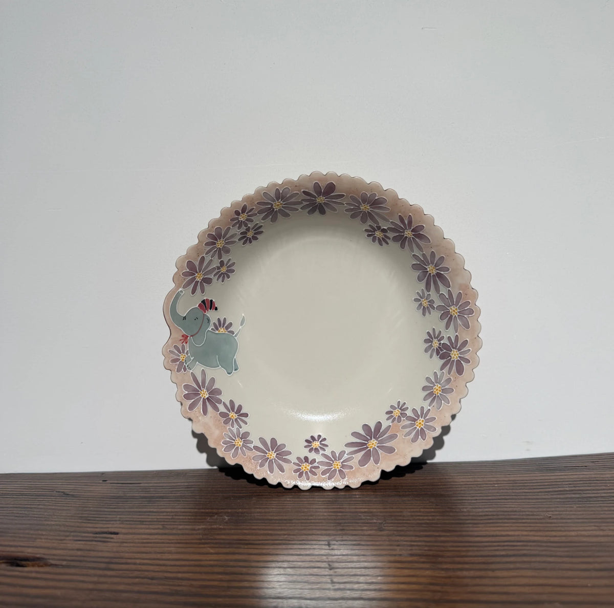 Elephant Daisy Plate