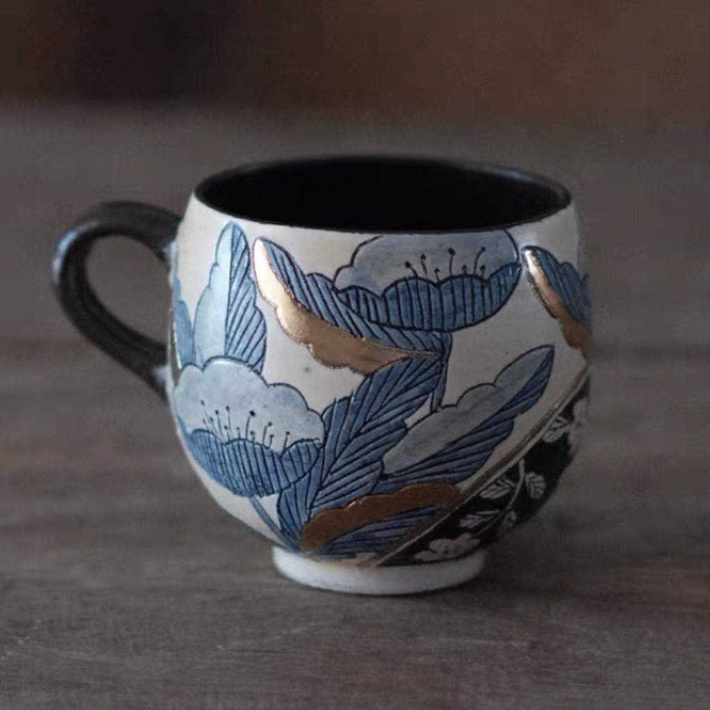 Handle Egg Cup - Magnolia Duo
