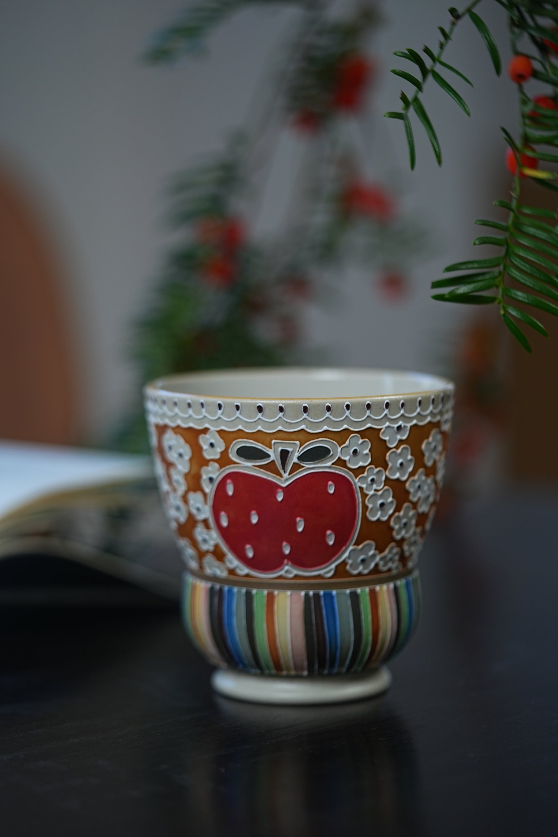Waisted Cup - Apple Rainbow