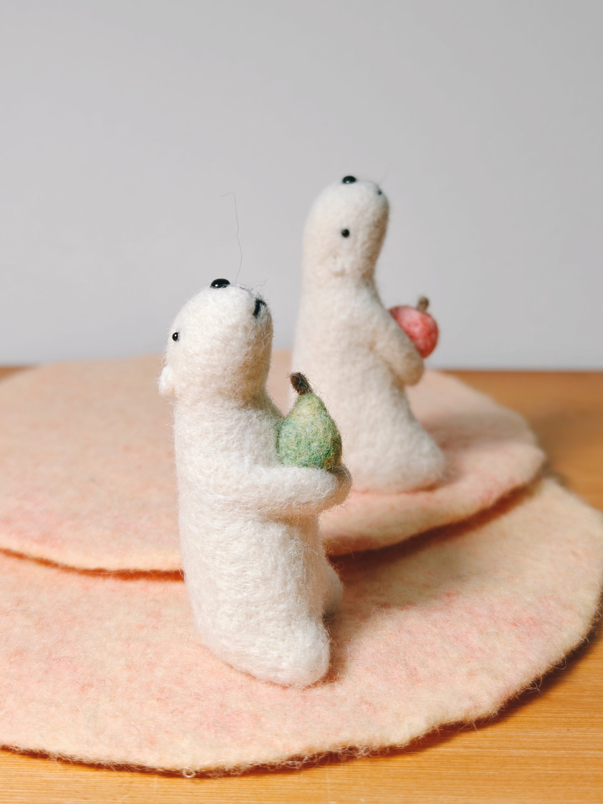 Felt Polar Bear coaster