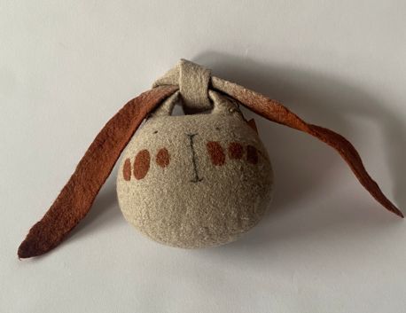 Gray Long-Eared Bunny Mini Bag