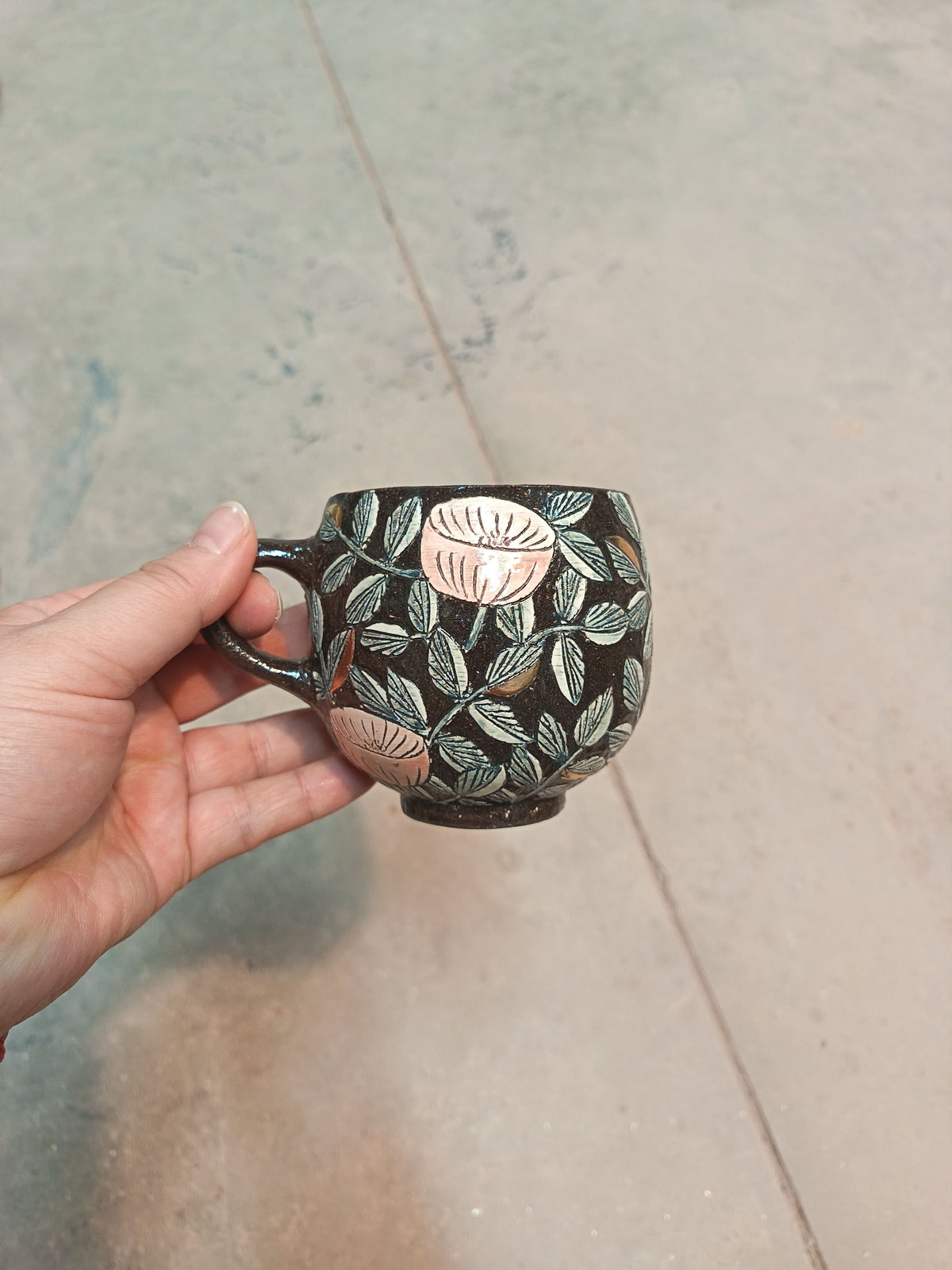 Handle Egg Cup - Kapok Flower