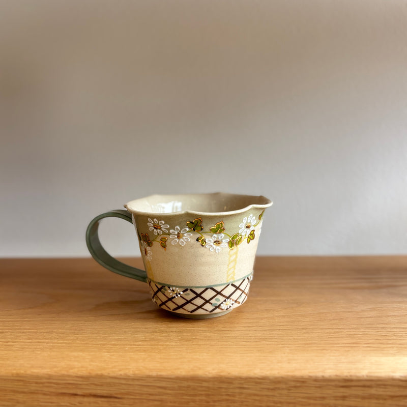 Green Bunny Scalloped Handle Cup second image