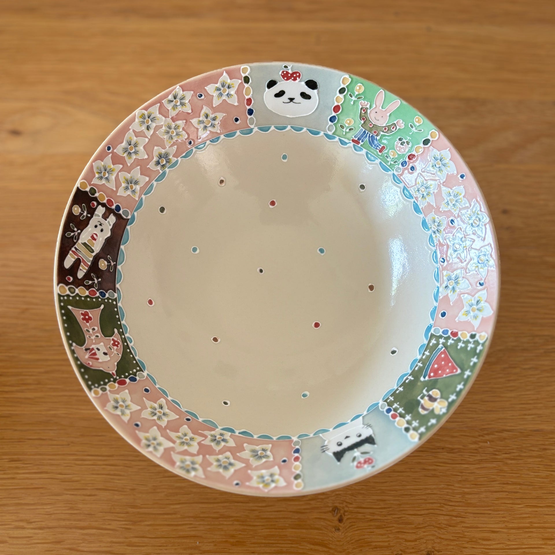 Pear Blossom Animal Large Bowl