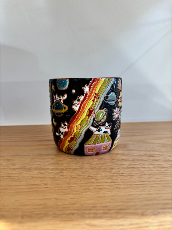 Yellow Clay Starry Sky Mug second image