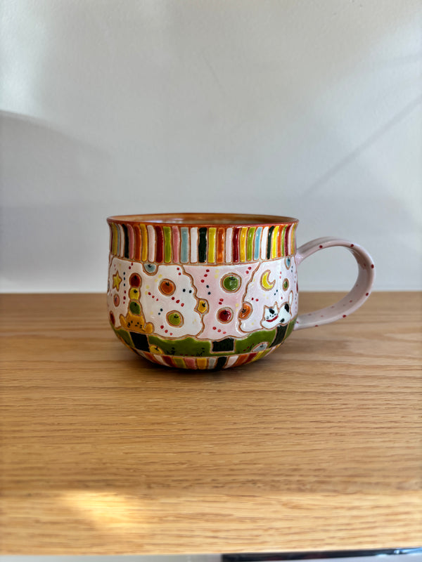 White Clay Apple Tree Cup
