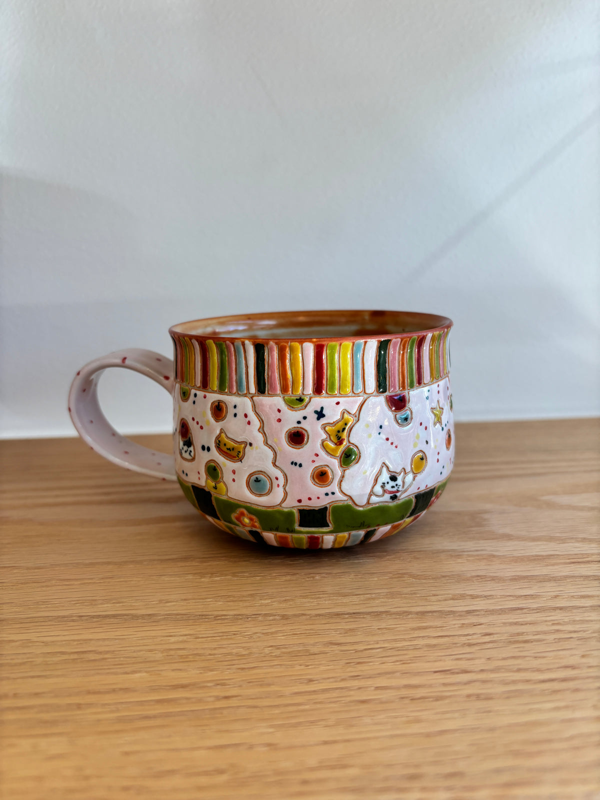 White Clay Apple Tree Cup