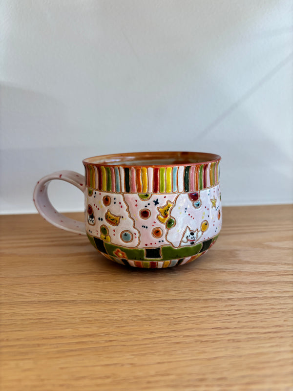 White Clay Apple Tree Cup second image