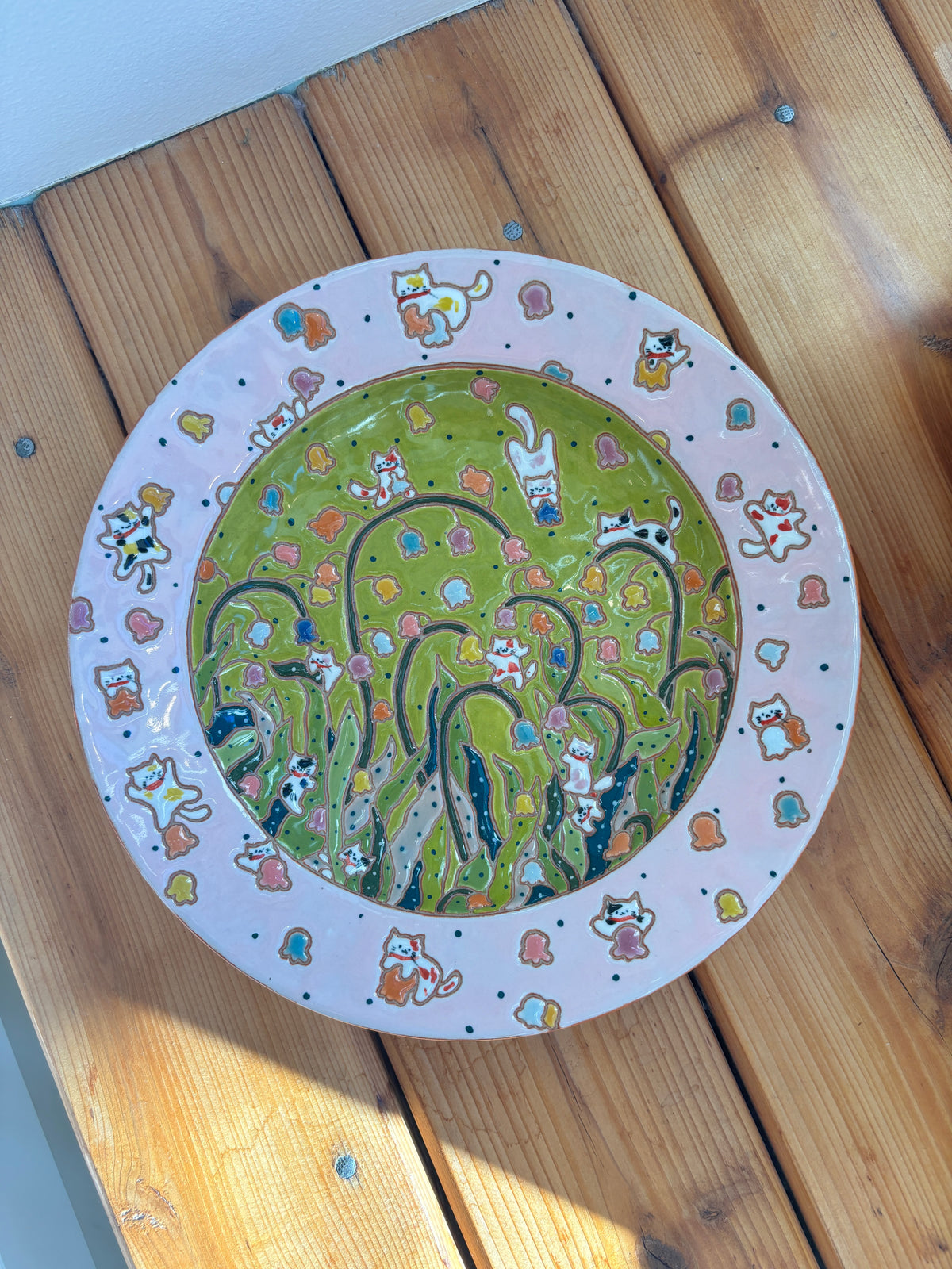 Pink Lily of the Valley Deep Plate