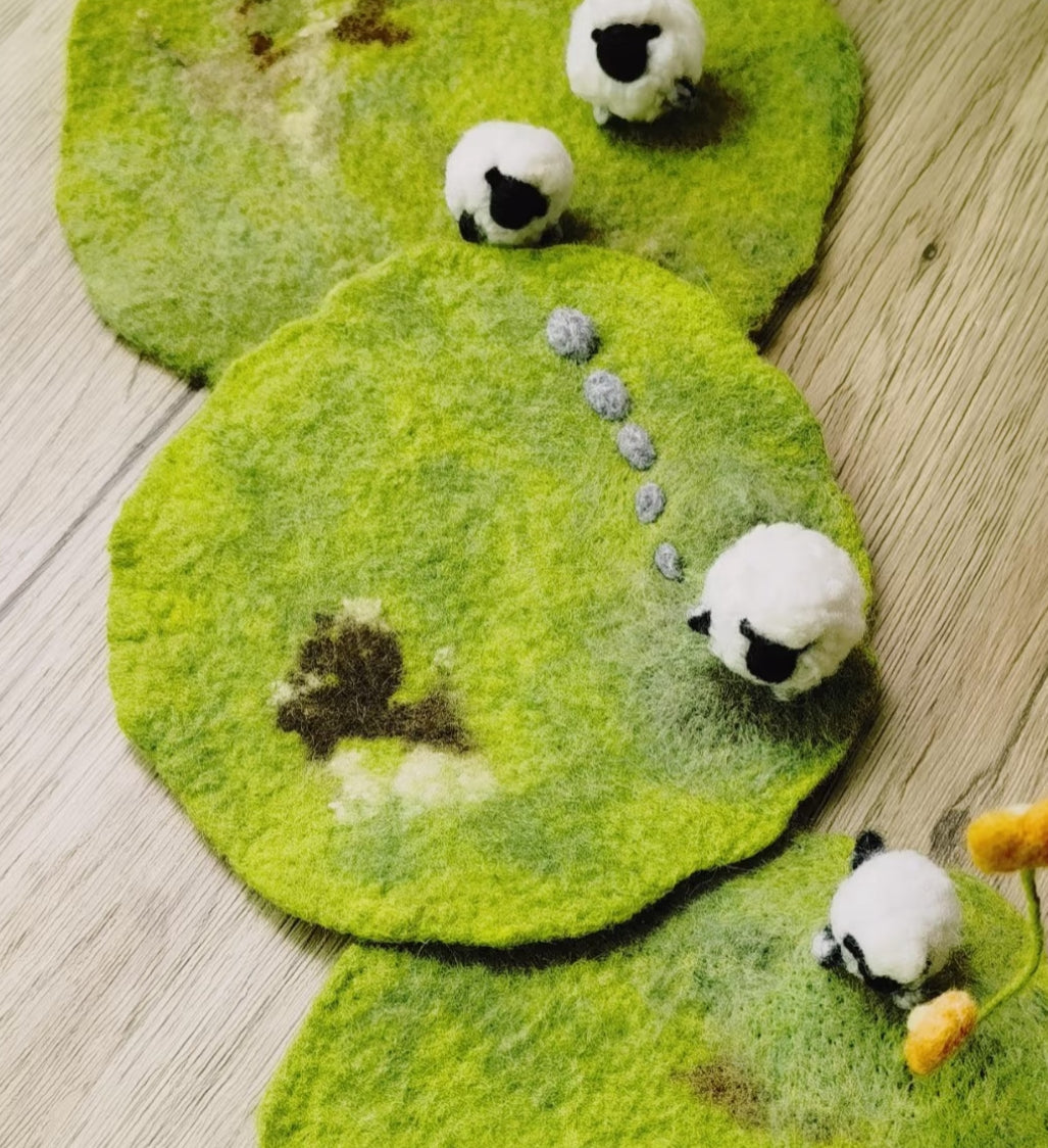 Felt Sheep Coaster