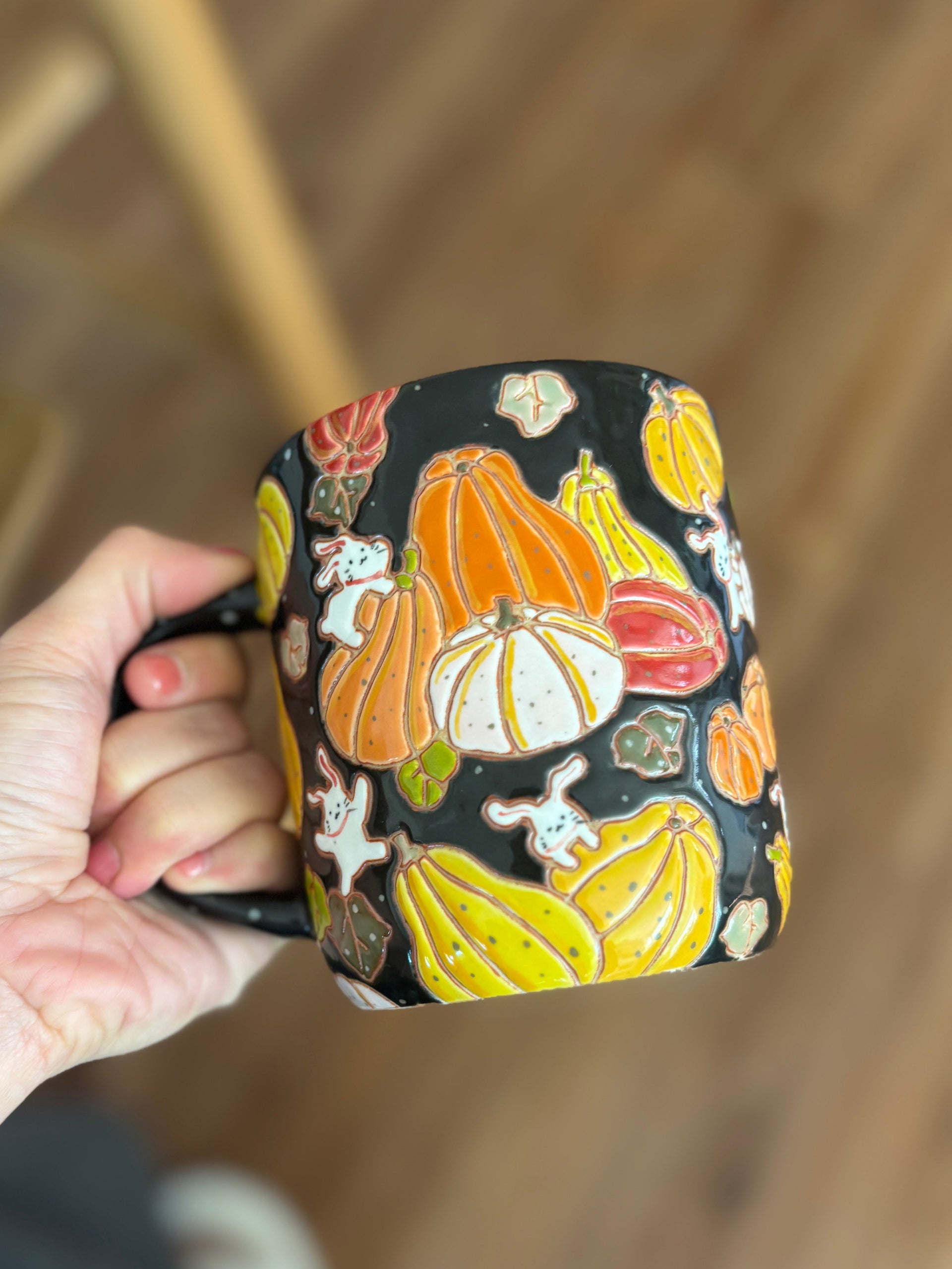Pumpkin Rabbit Large Mug