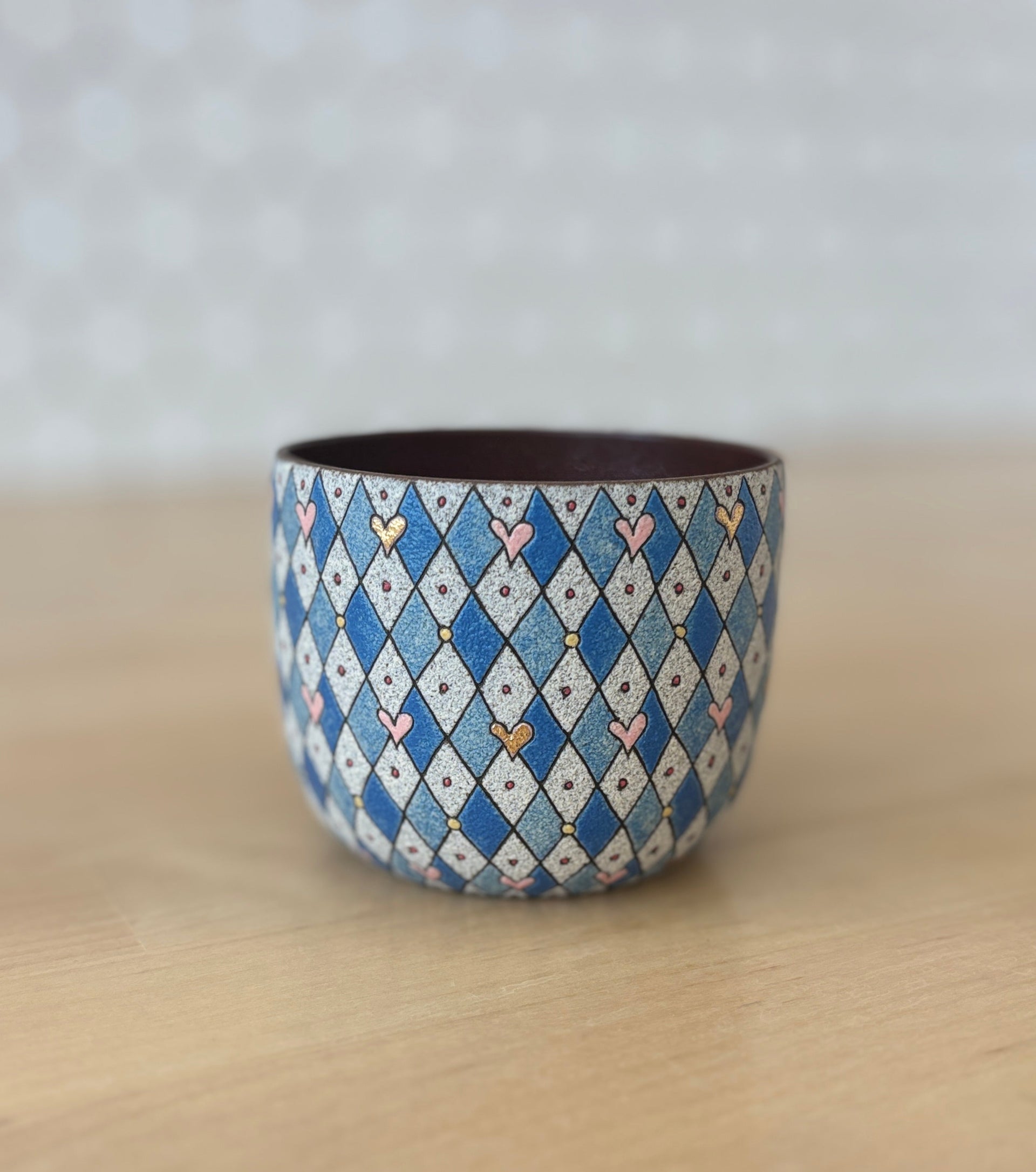 Blue Rhombus Cup