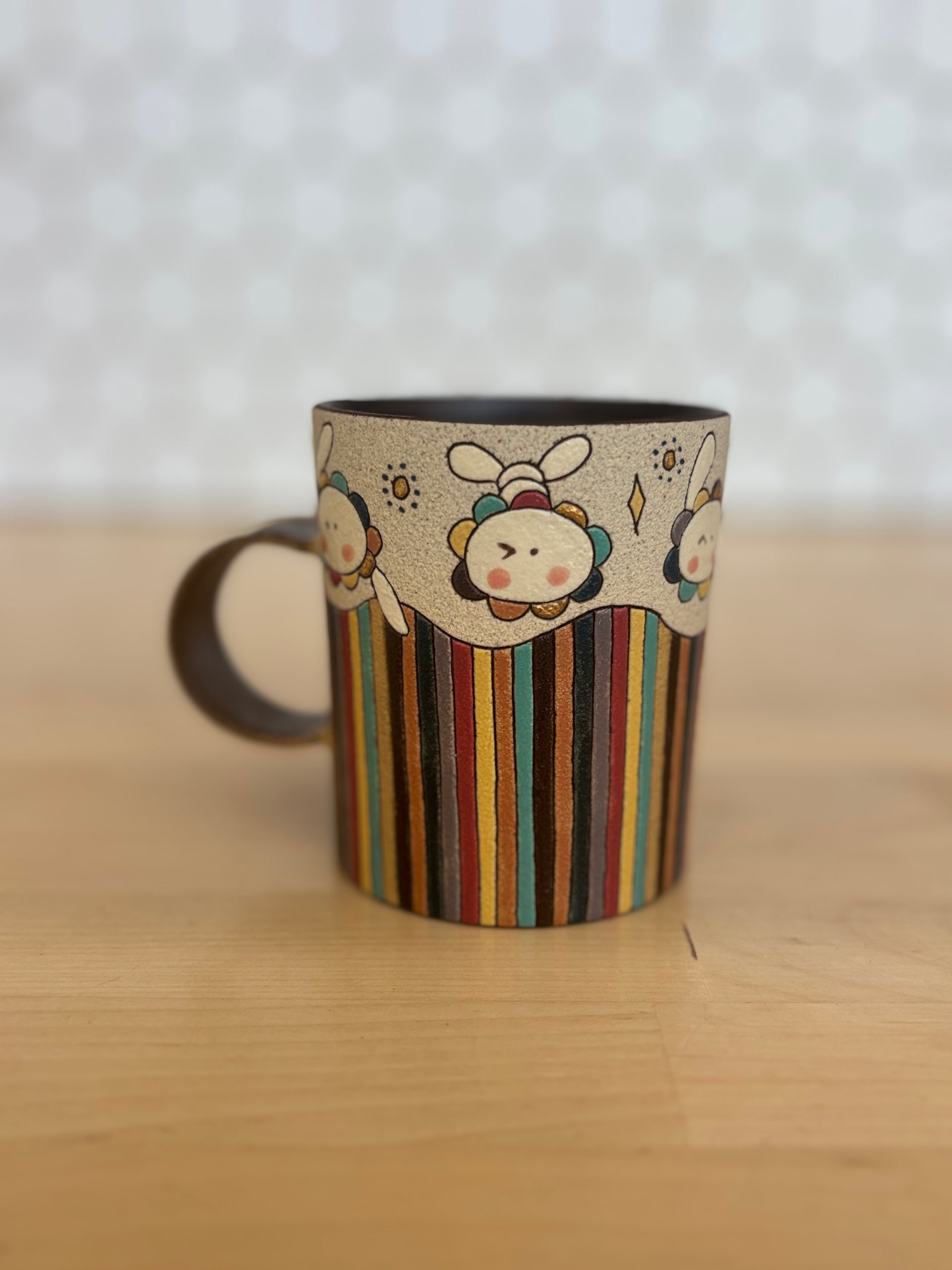 Striped Rabbit Mug
