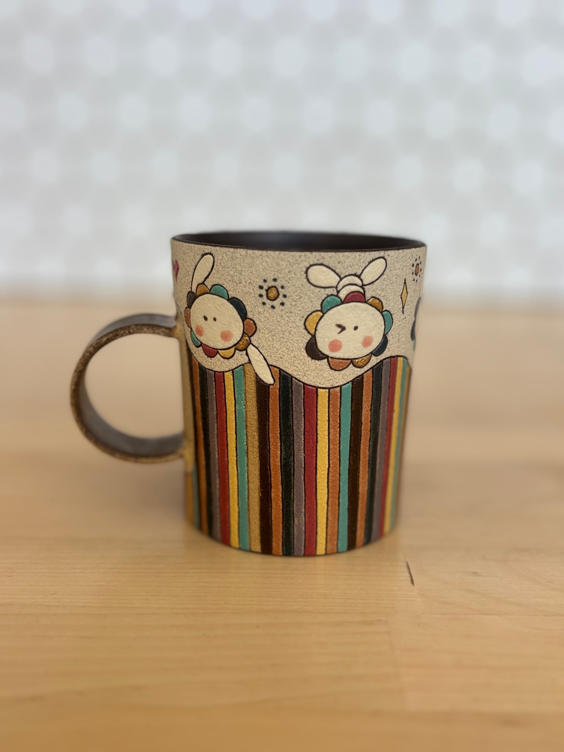 Striped Rabbit Mug