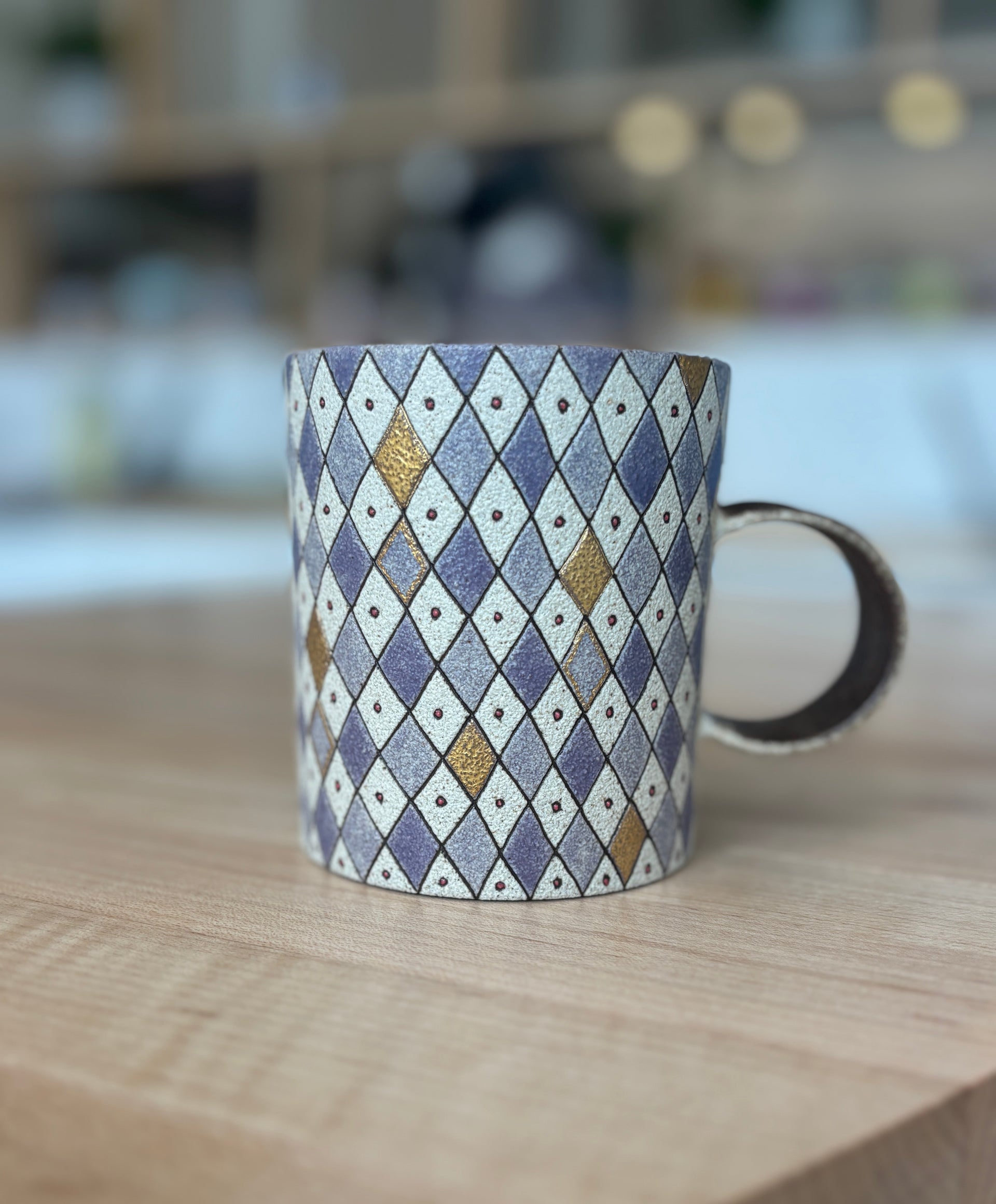 Purple Rhombus Mug
