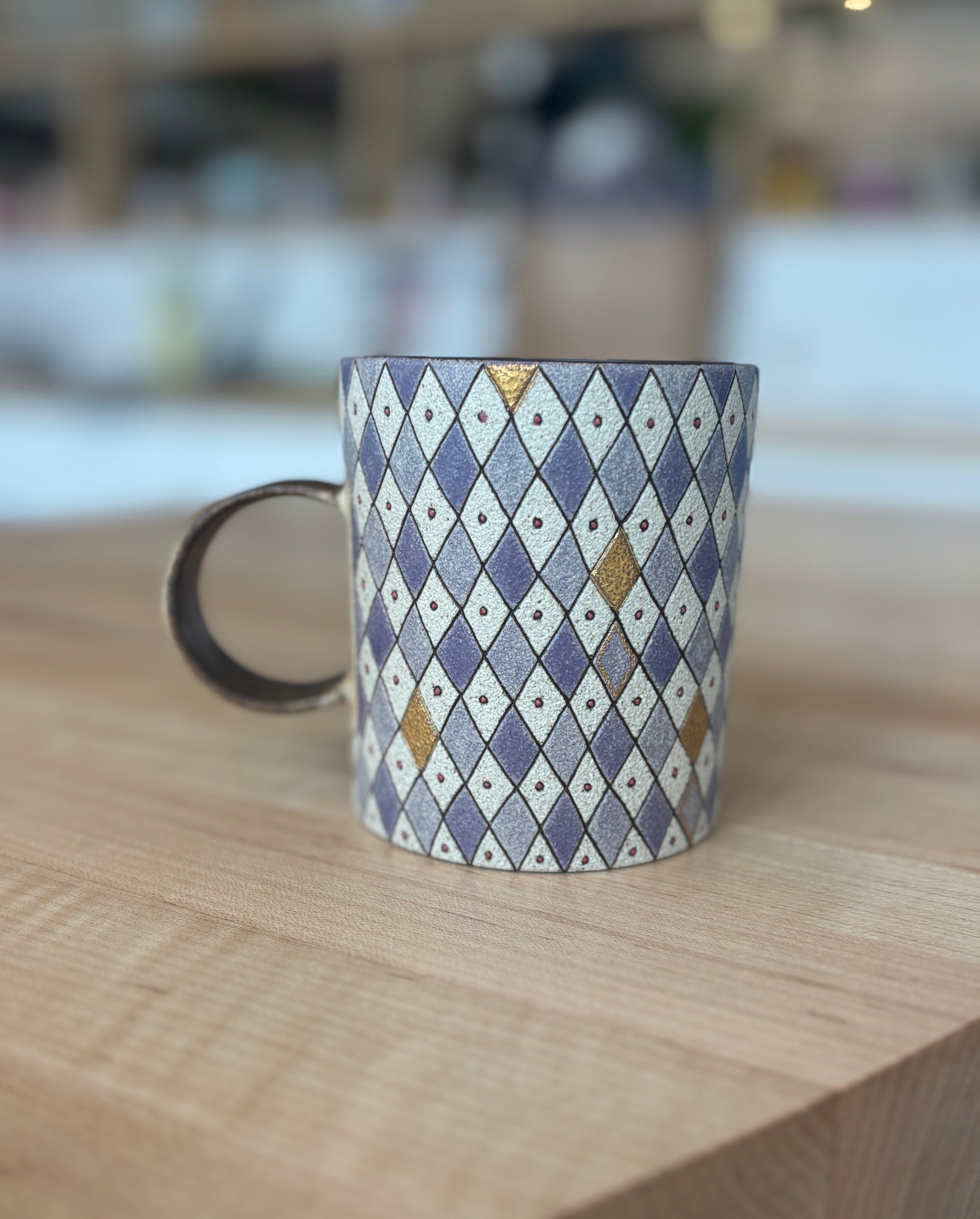 Purple Rhombus Mug