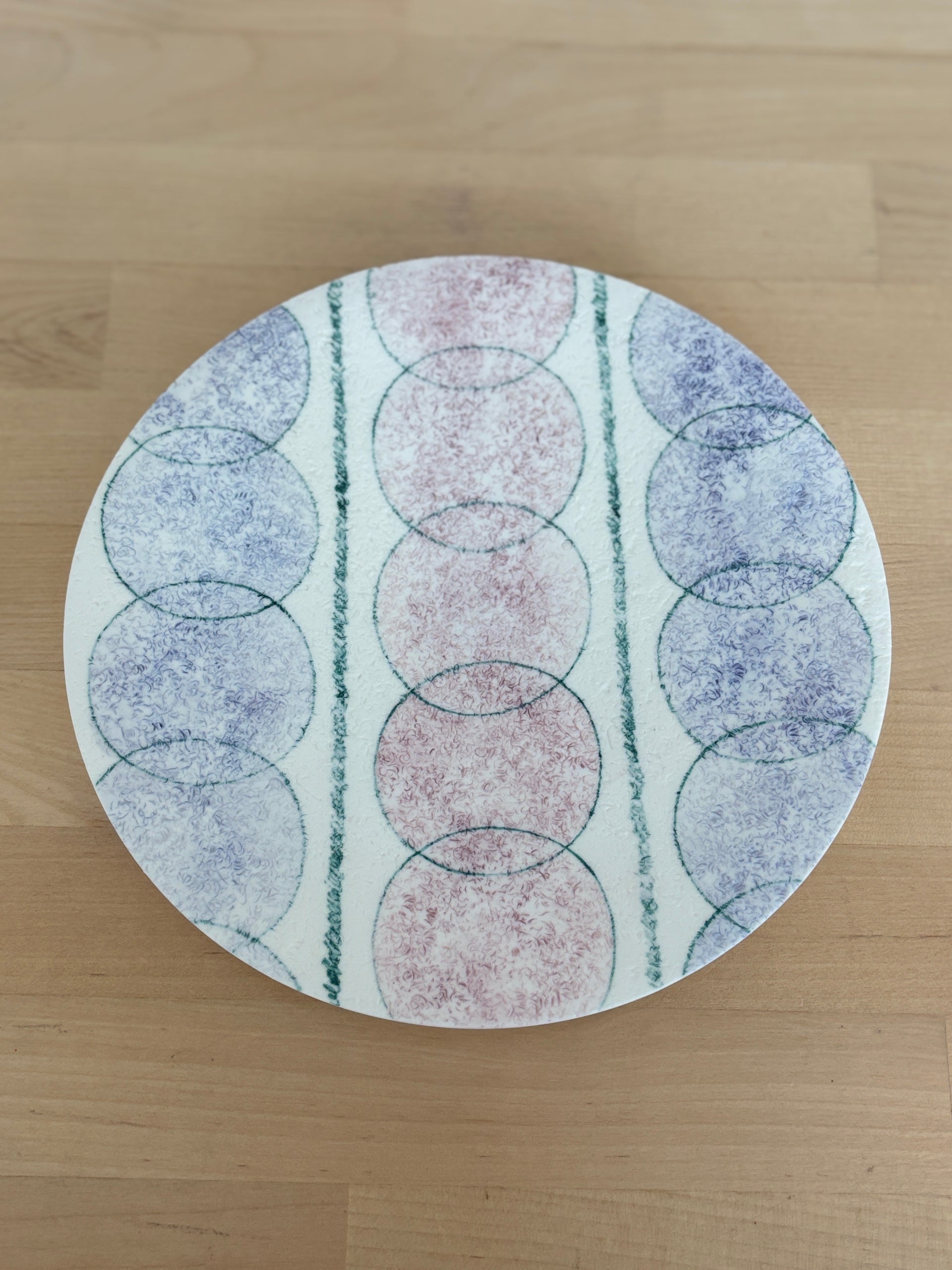 Quilt Plate - Berry Stripe
