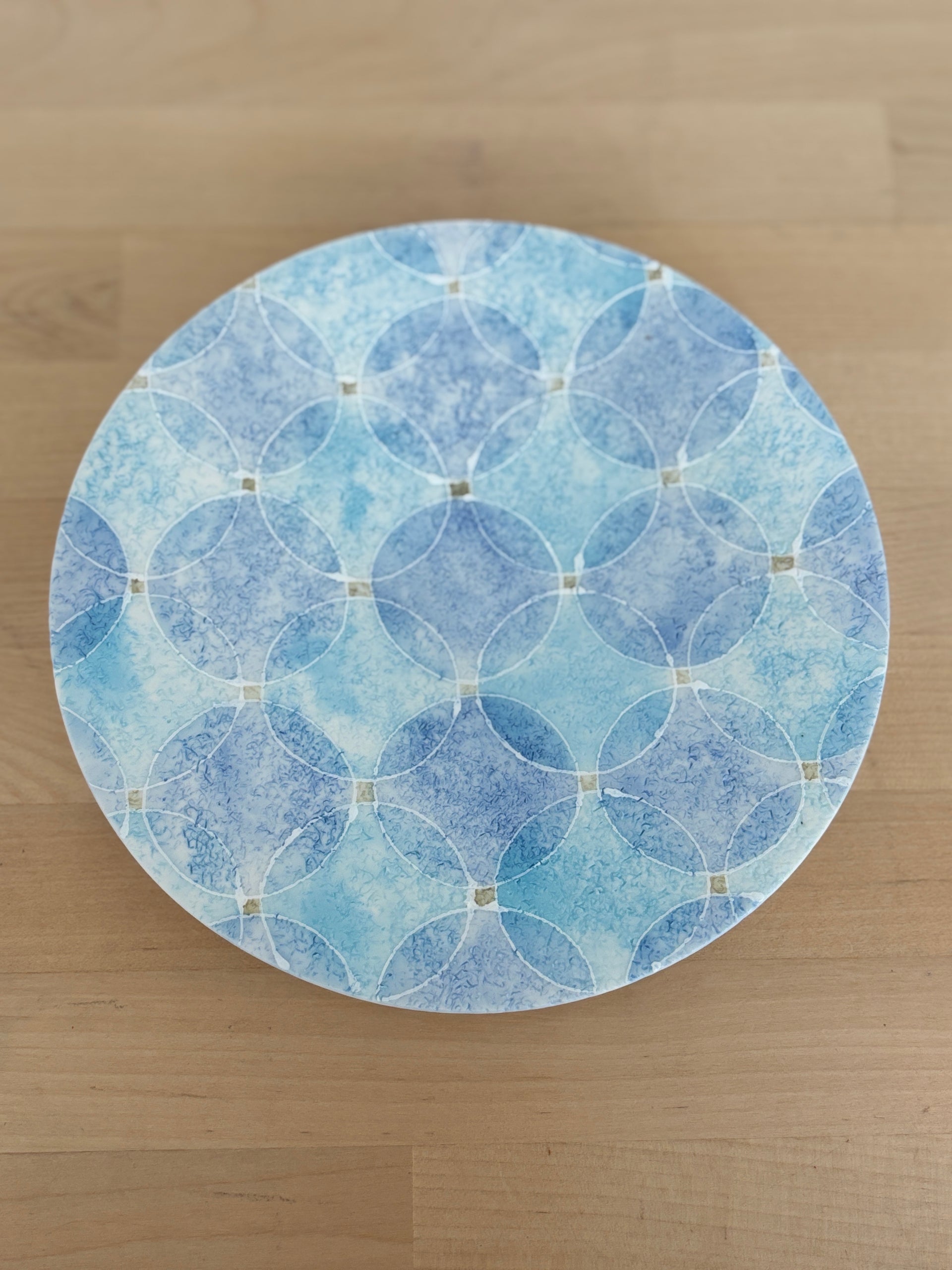 Quilt Plate - Ocean Blue