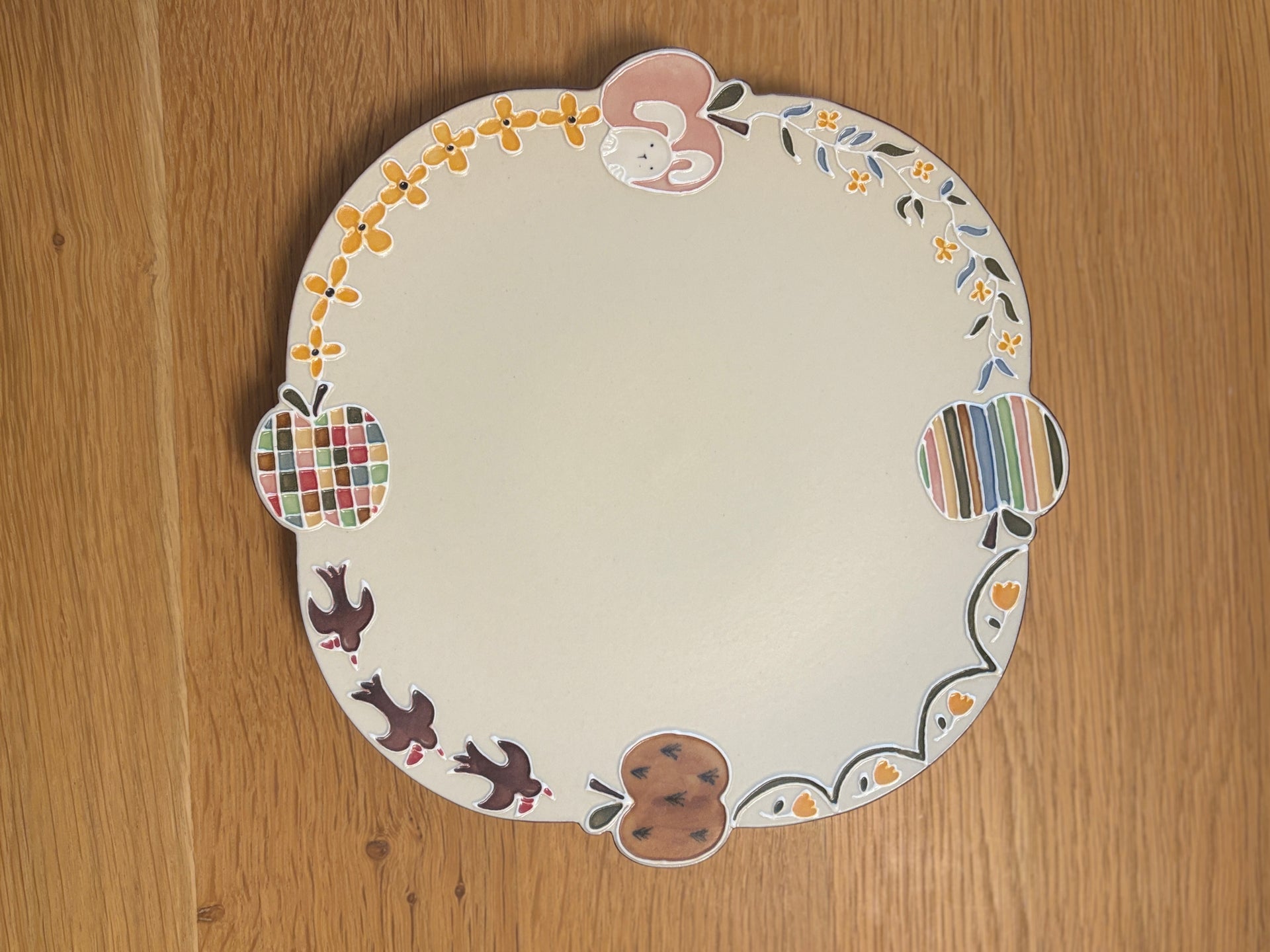 Bunny Apple Plate