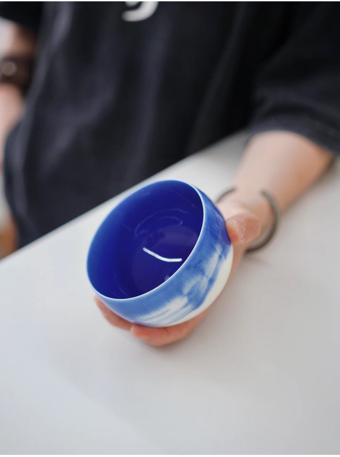 Indigo Dyed Handcrafted Cup Coffee Blue