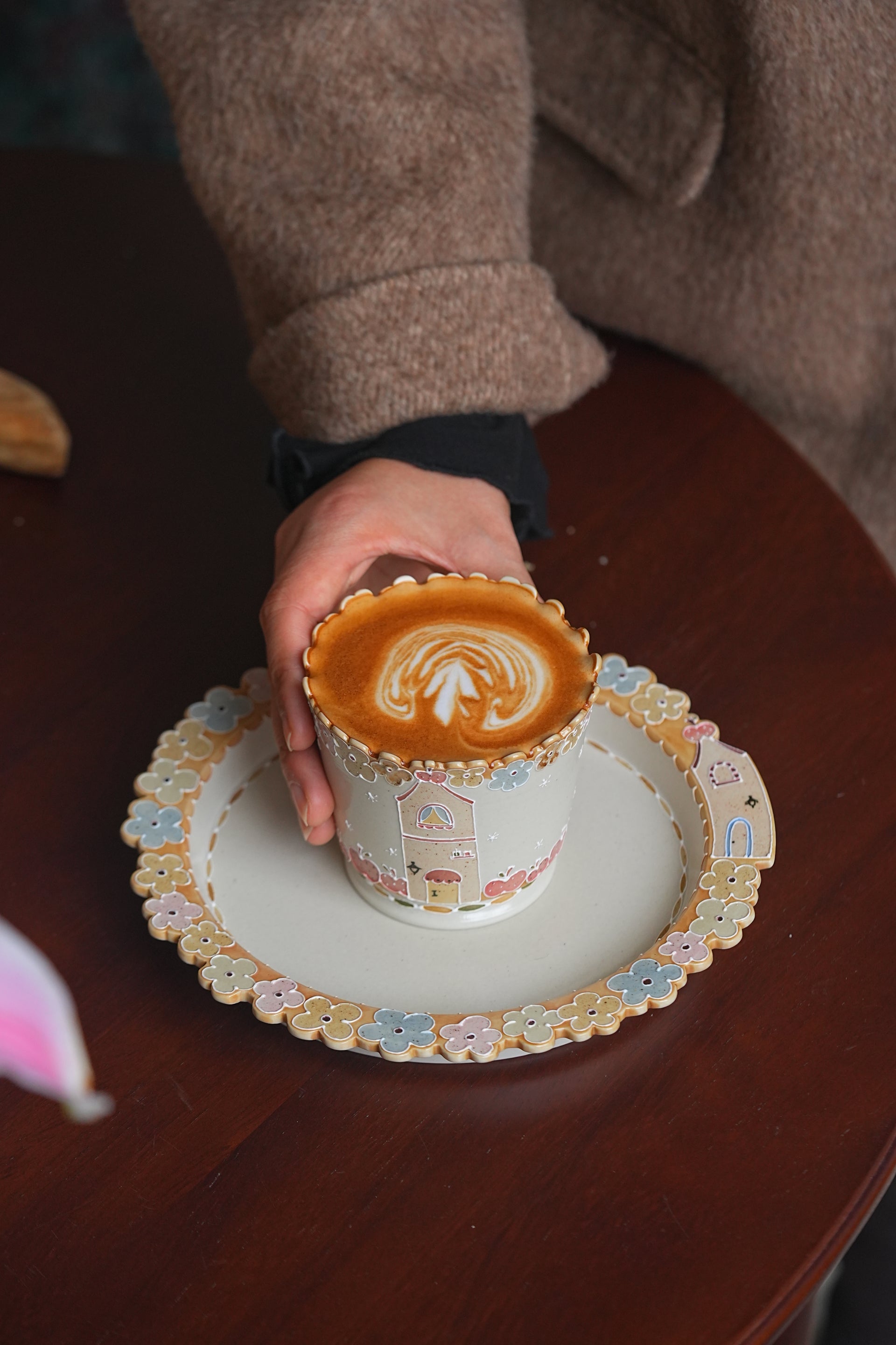Floral House Steak Plate