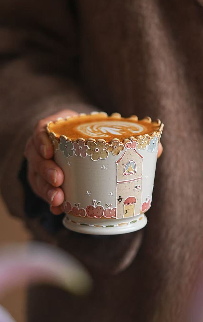 Flower Rim House Cup