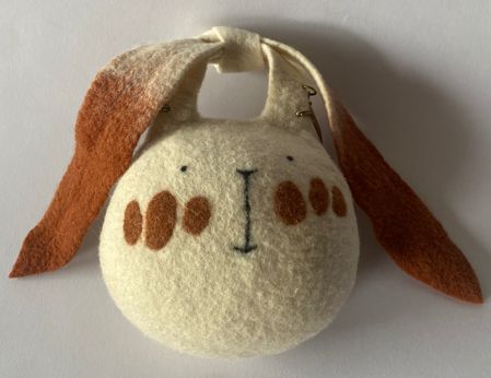 Ivory Long-Eared Bunny Mini Bag