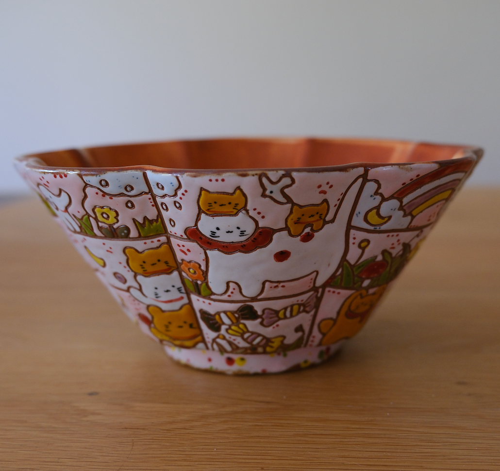 Floral Wide-Rim Bowl