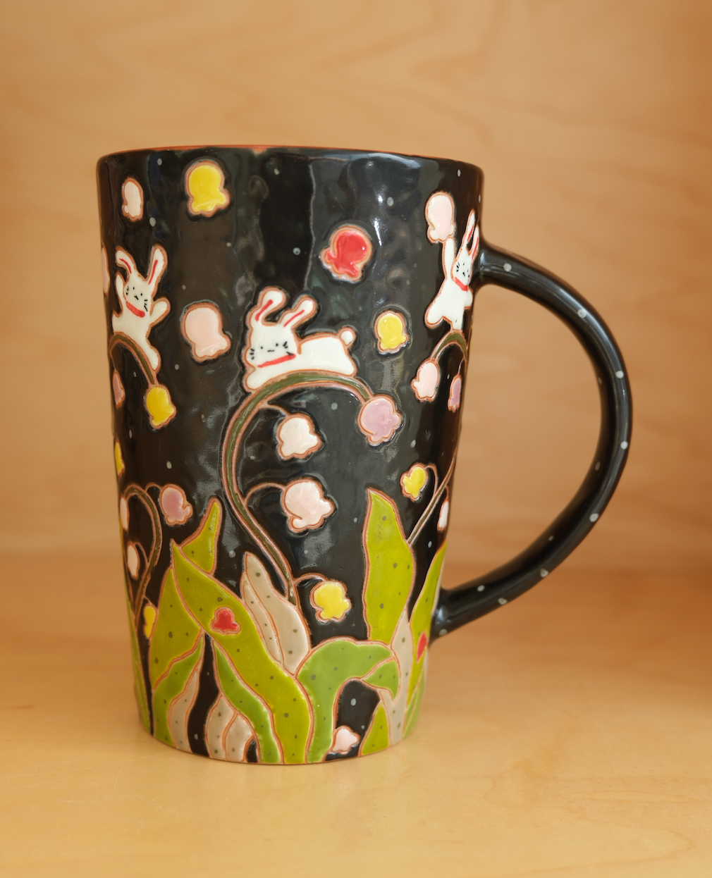 Lily of the Valley Bunny Tall Mug