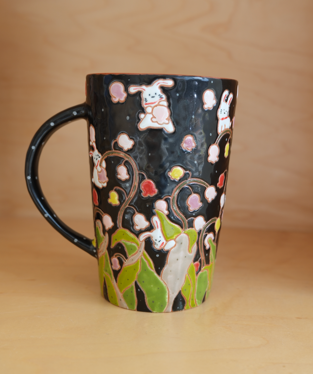 Lily of the Valley Bunny Tall Mug