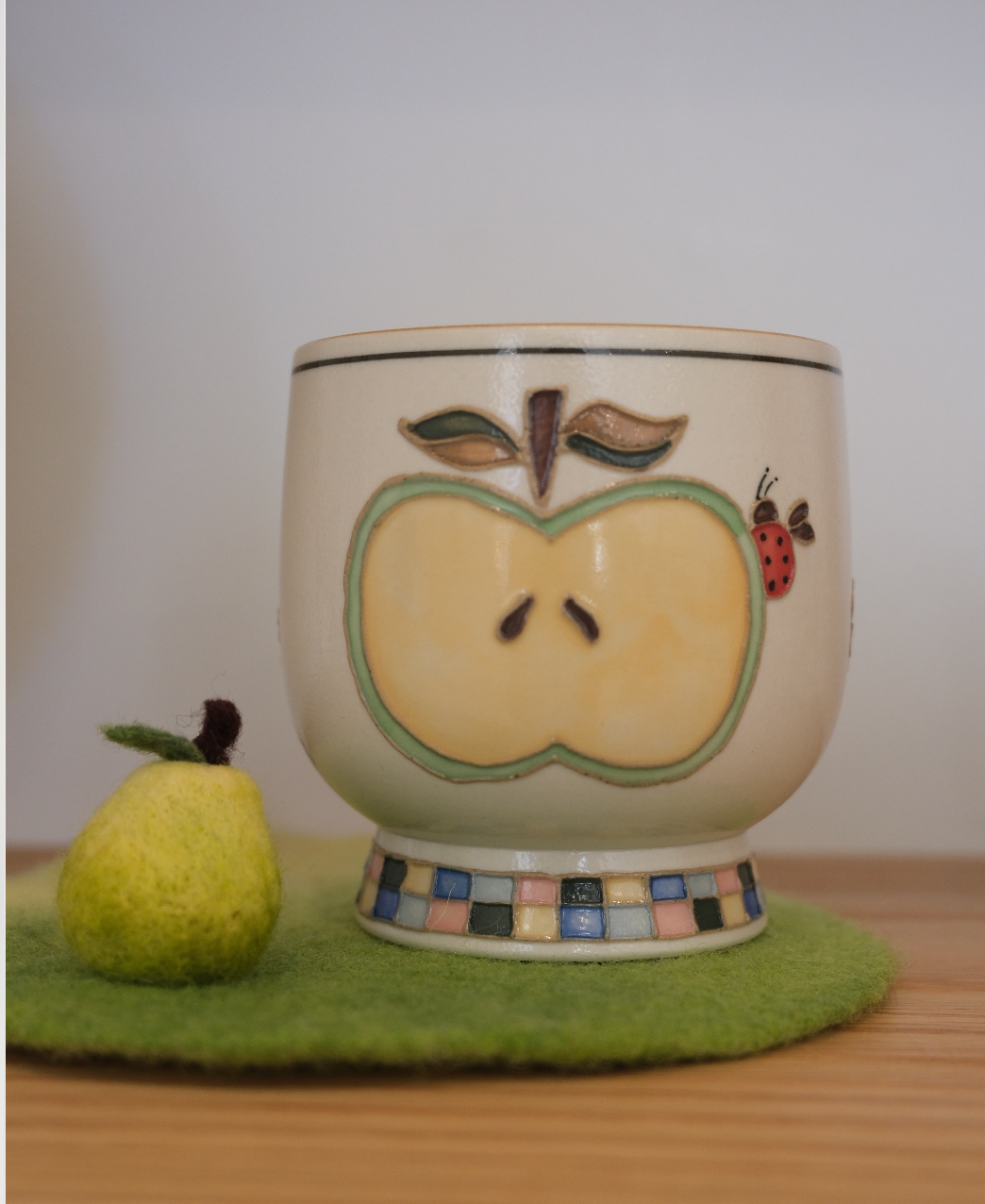 🍏 Green Apple and Cat Set | Pre-Order