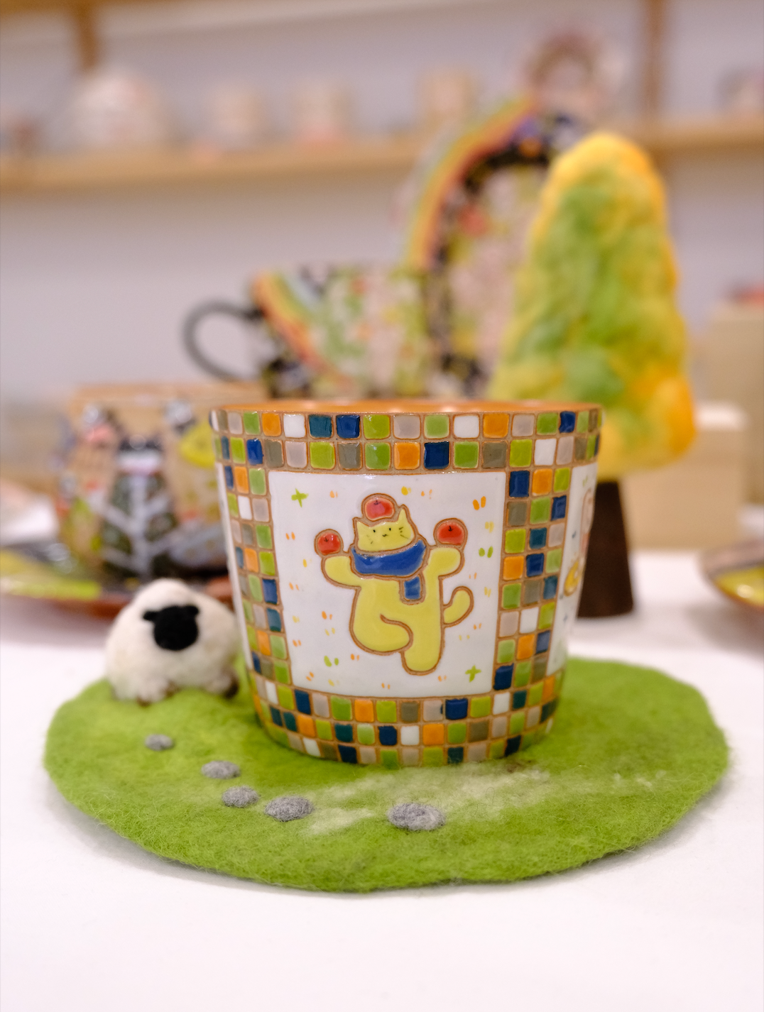 All-Over Plaid Sports Cup