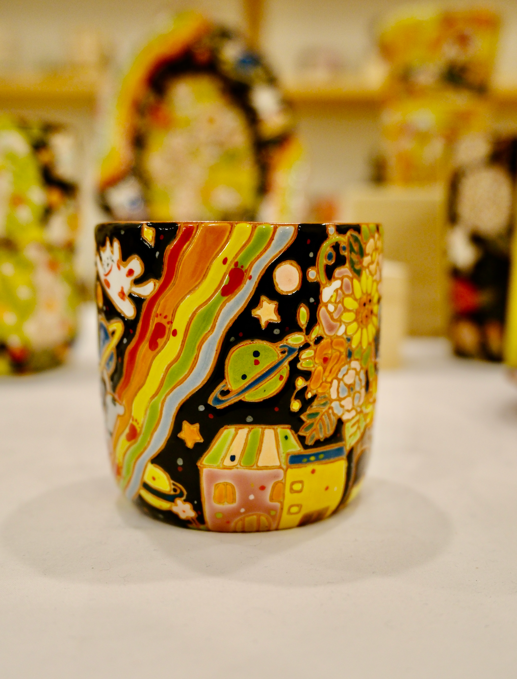 Yellow Clay Starry Sky Mug