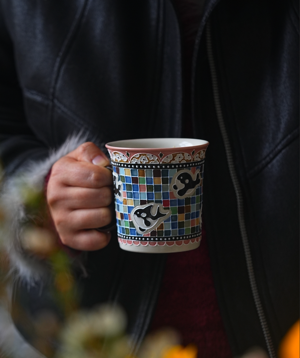 Orca Mosaic Mug