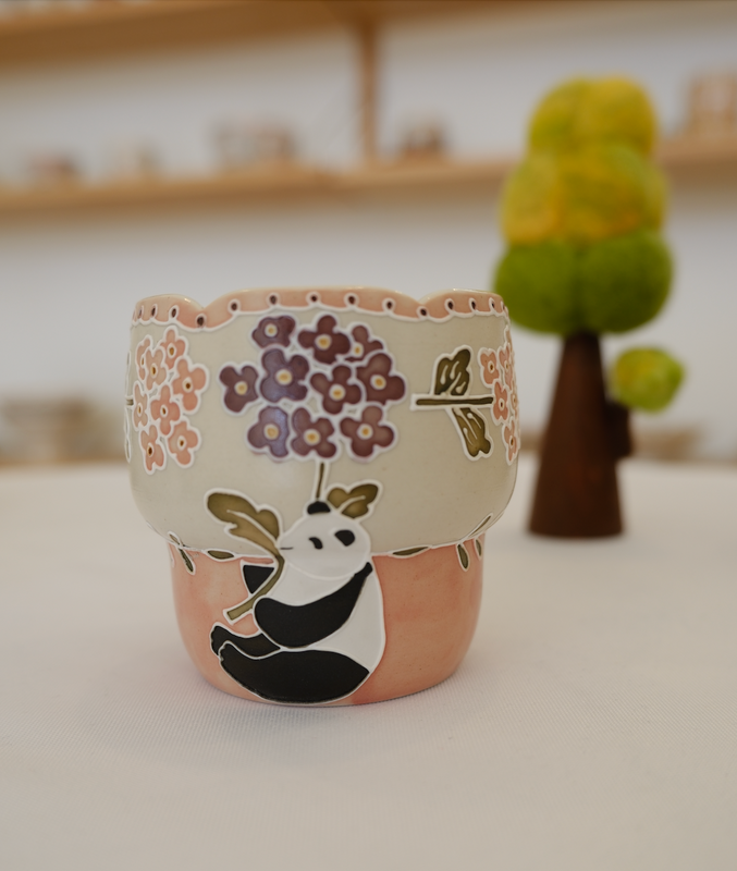 Panda Hydrangea Stackable Cup