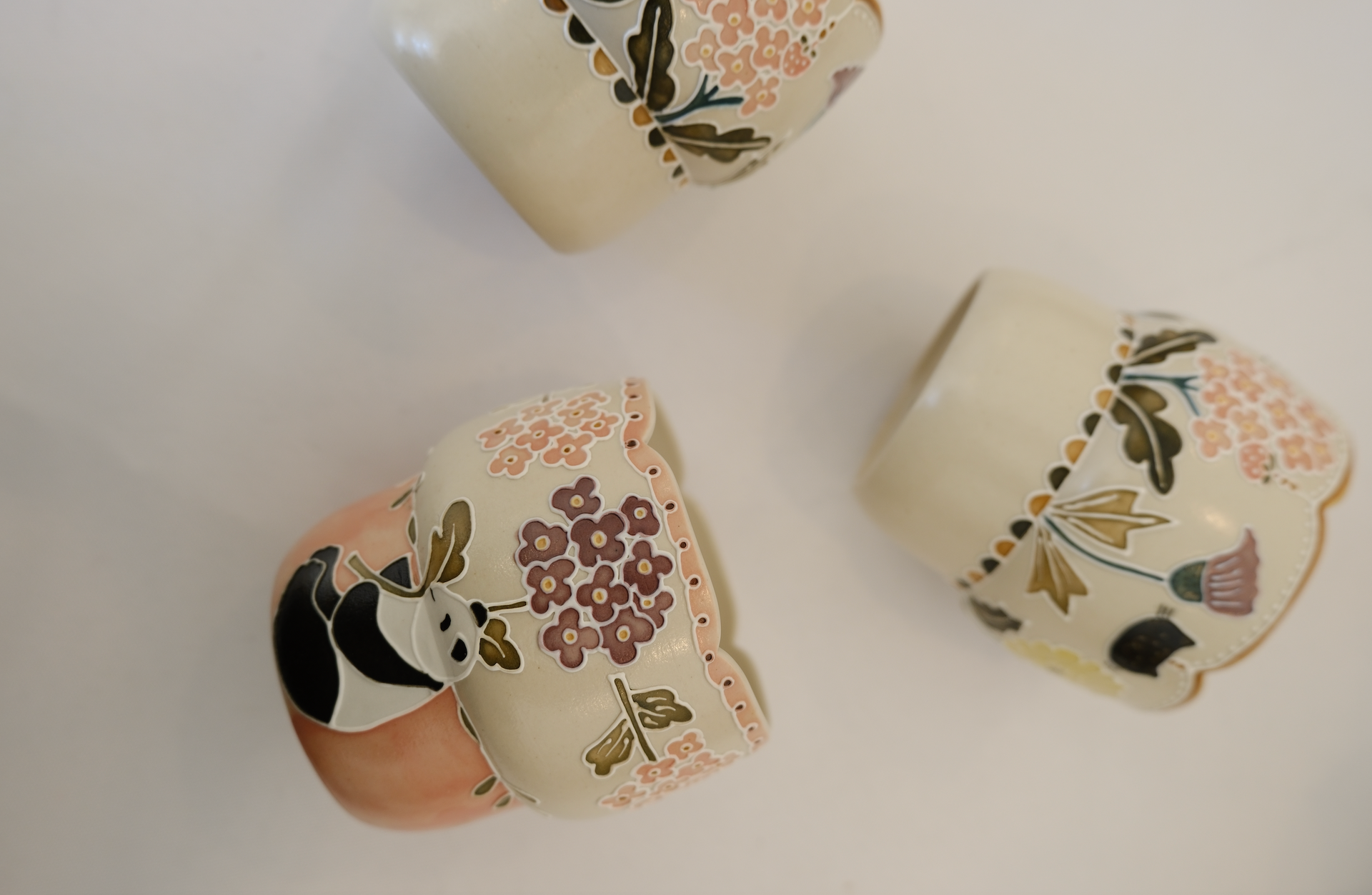 Panda Hydrangea Stackable Cup