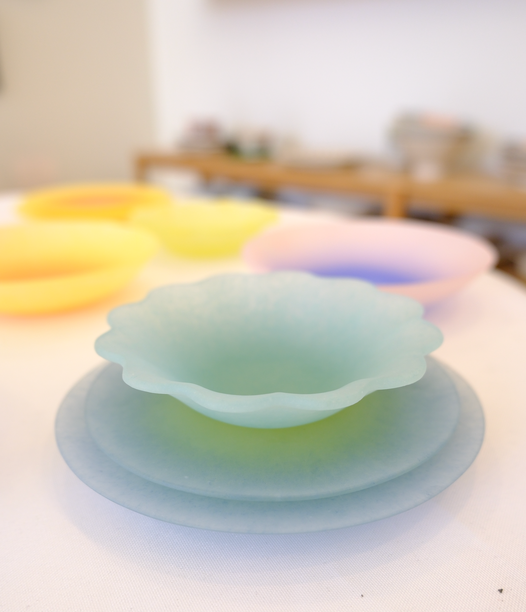 Petal Bowl - Blue Green