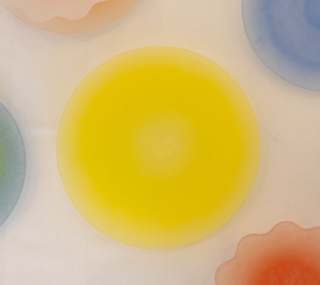 Color-Fade Glass Plate - Yellow Fine Glass Power