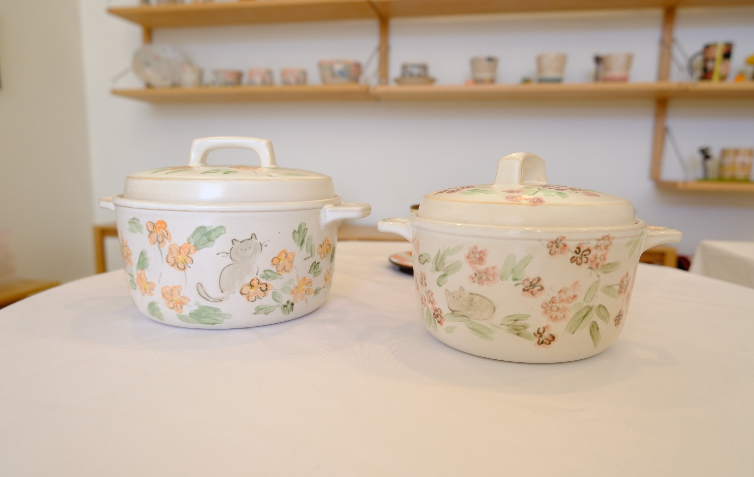 Floral Direct-Flame Clay Pot - 1.3-Qt (1.2L) / 2.1-Qt (2L)