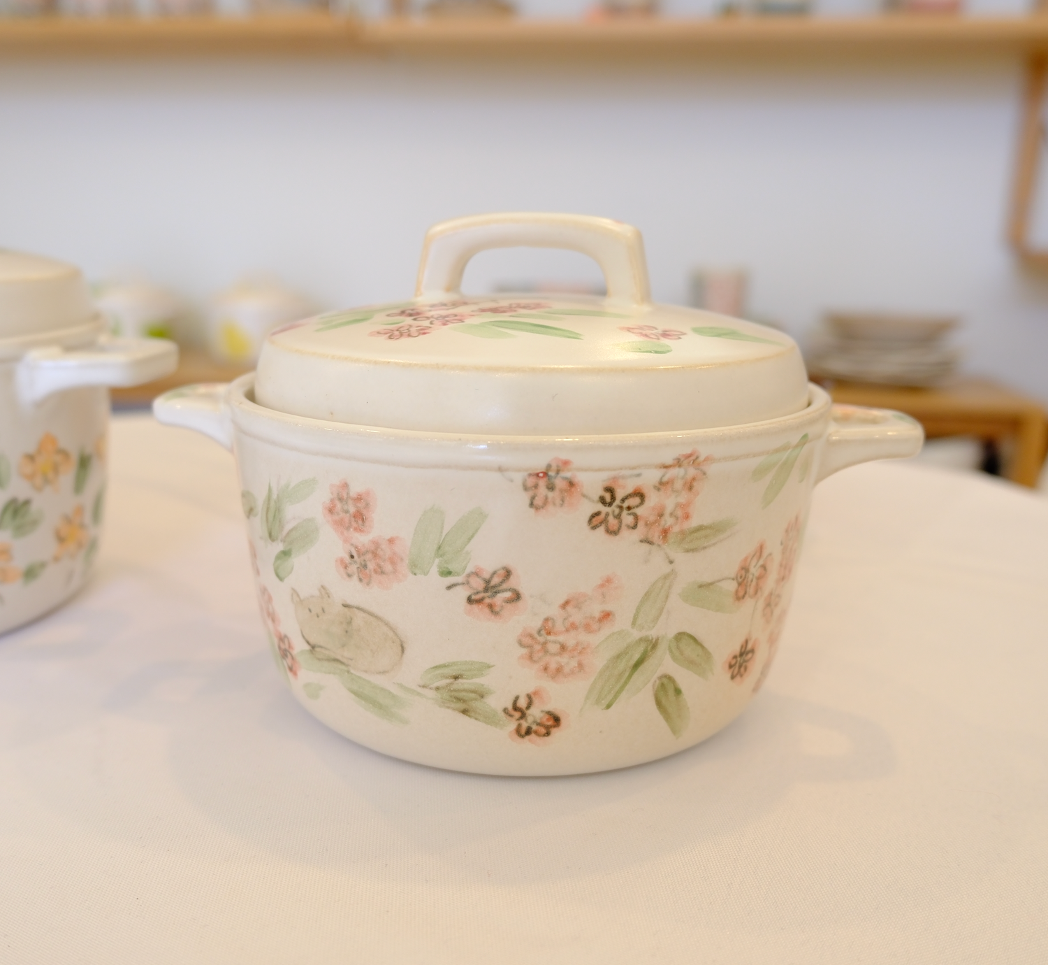 Floral Direct-Flame Clay Pot - 1.3-Qt (1.2L) / 2.1-Qt (2L)