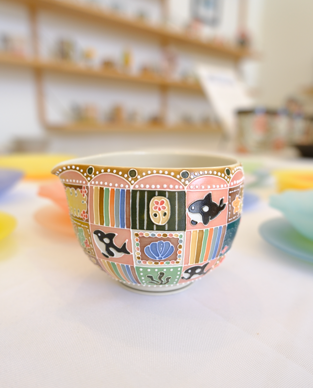 Orca Pink Matcha bowl