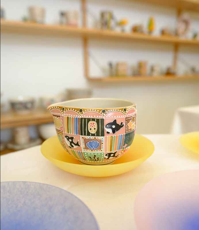 Orca Pink Matcha bowl second image