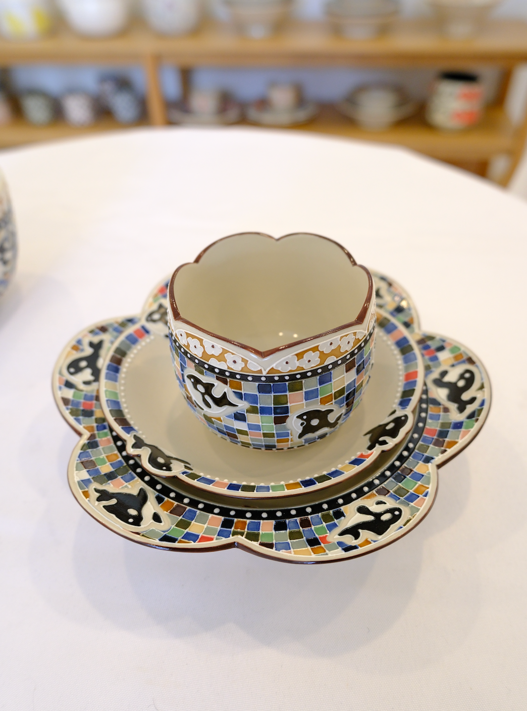 Orca Checkered Petal Plate