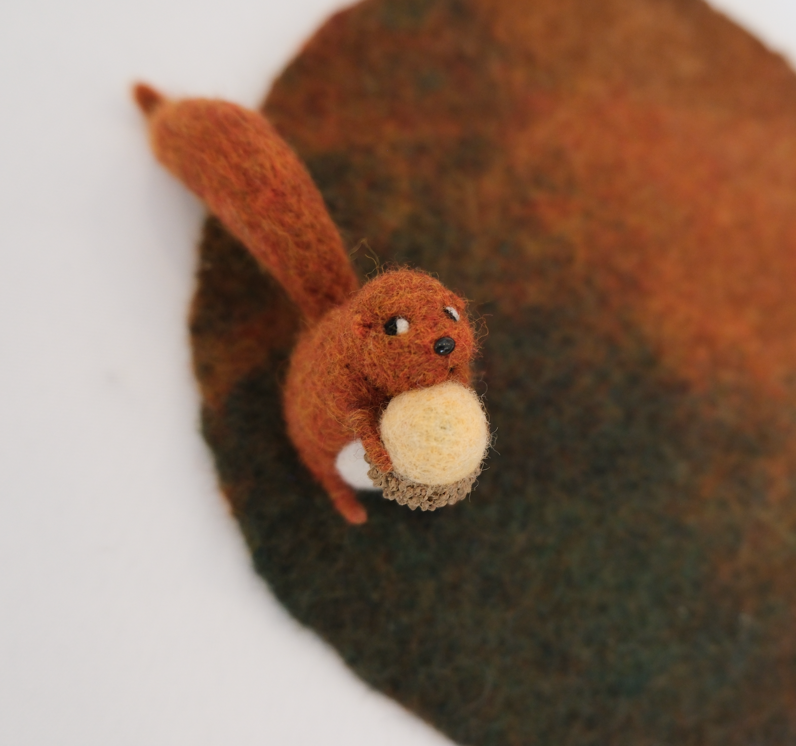 Felt Squirrel Coaster