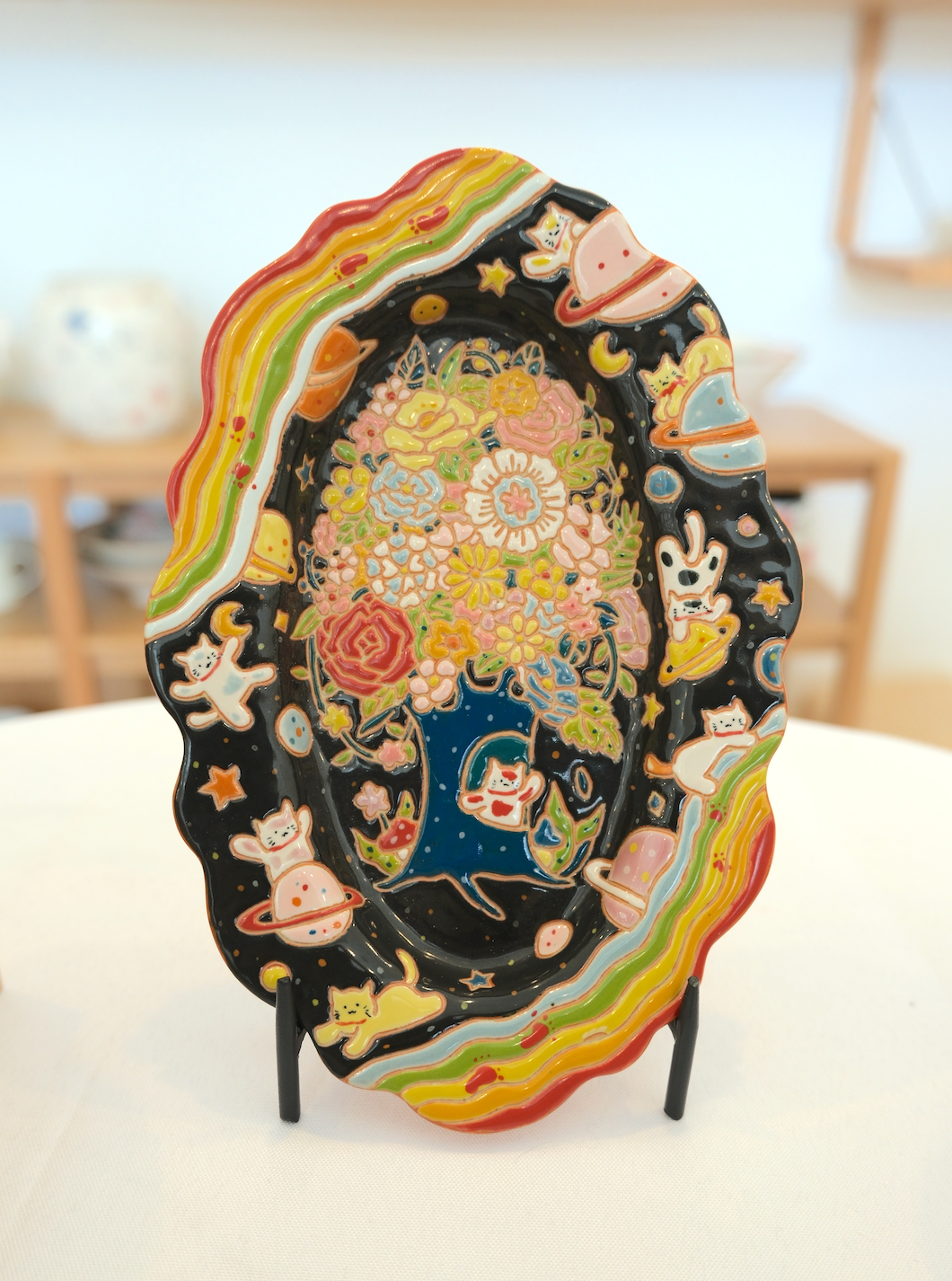 Starry Sky Petal Long Tray