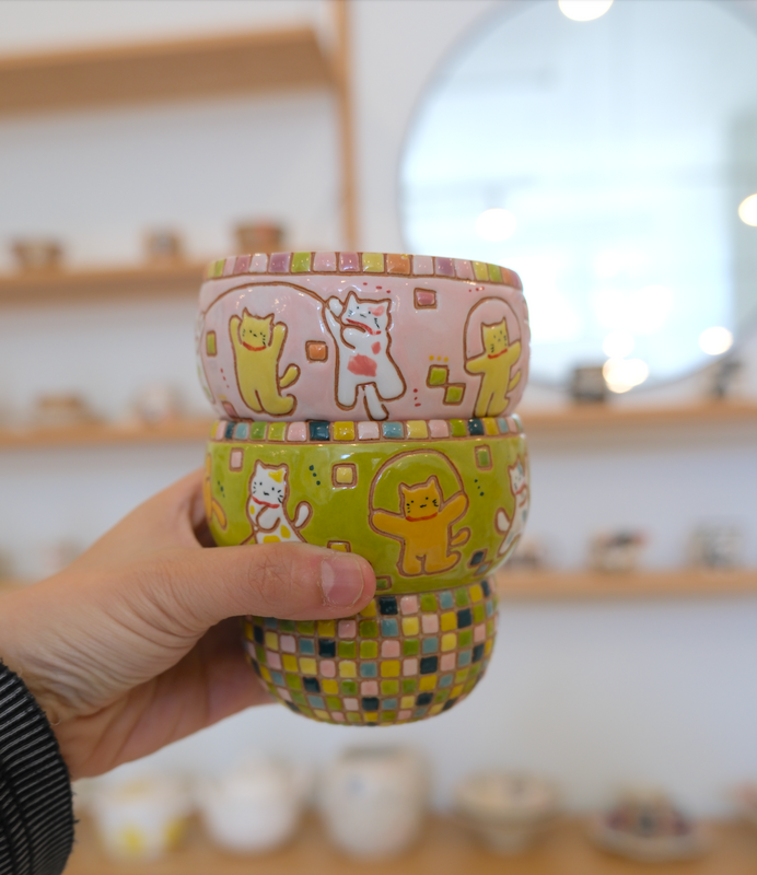 Green Cat Sport Plaid Cup second image