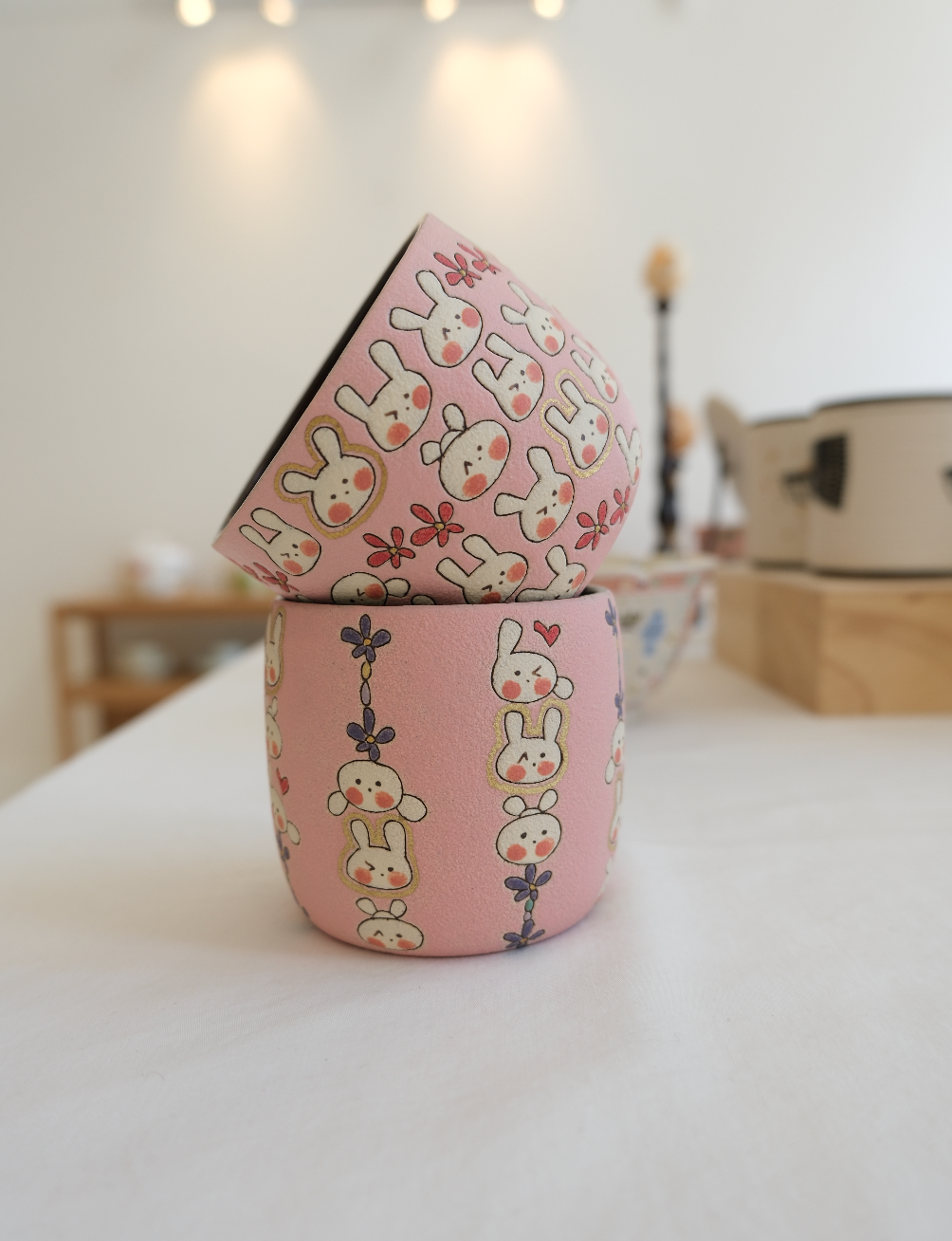 Pink Bunny Parade Cup
